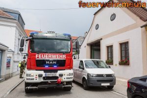Brennende Waschmaschine vor Eintreffen der Feuerwehr gelöscht