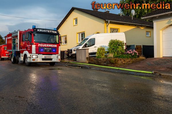 Sieben Feuerwehren nach heftigen Unwetter im Einsatz