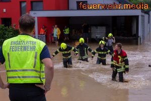 Katastrophenszenario nach Unwettern im Bezirk Krems