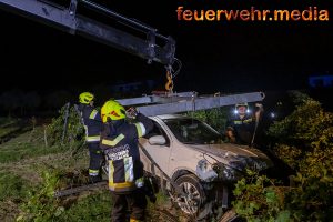 Ausritt von der L55 in einen Weingarten