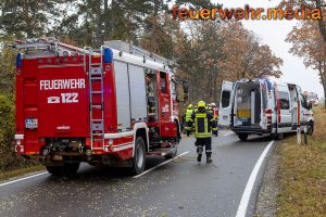 Frontalzusammenstoss zweier Pkw auf der L43