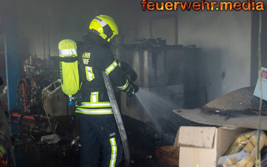 Werkstättenbrand in Etsdorf am Kamp