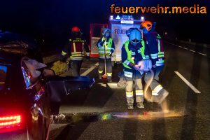 Unfall mit mehreren Wildschweinen auf der B37a