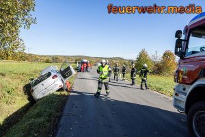 Vermeintliche Menschenrettung nach Verkehrsunfall bei Dross