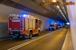 Sperre des Tunnel Dürnstein nach einem Auffahrunfall