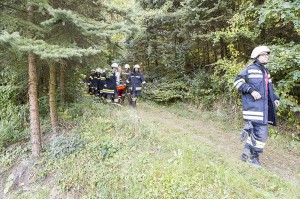Verletzter Mountainbiker aus Wald gerettet