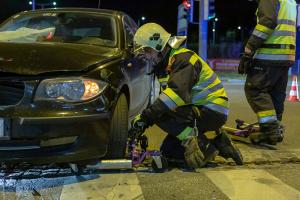 Unfall mit zwei Pkw auf der McDonald Kreuzung