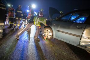 Verkehrsunfall auf der L43 beim Schloss Grafenegg