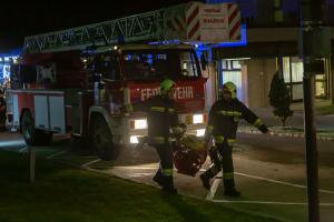 Brandbestätigung bei TUS-Alarm im Universitätsklinikum Krems