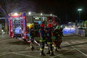 Brandbestätigung bei TUS-Alarm im Universitätsklinikum Krems