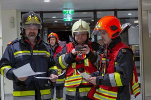 Brandbestätigung bei TUS-Alarm im Universitätsklinikum Krems