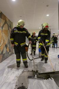 Brandbestätigung bei TUS-Alarm im Universitätsklinikum Krems