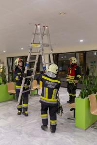 Brandbestätigung bei TUS-Alarm im Universitätsklinikum Krems