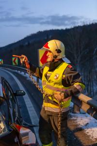 Vier Fahrzeuge bei einem Unfall auf der B37 beteiligt