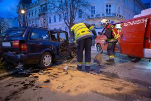 Drei Verletzte nach Unfall mit zwei Fahrzeugen auf der Ringstraße