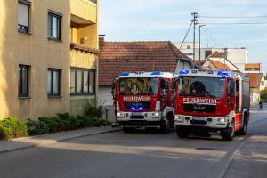 Starke Rauchentwicklung durch angebranntes Kochgut am Herd