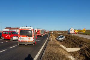 Zwei Pkw kollidieren auf der B37 - FF Gföhl im Einsatz