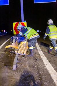 Aufpralldämpfer verhindert bei Unfall auf der B37a schlimmeres