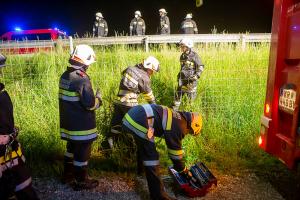 Pkw landet nach Ausritt im Straßengraben