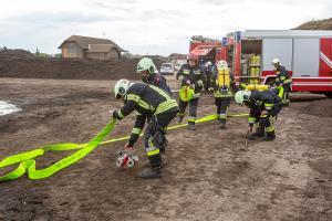 Langwieriger Einsatz beim Brand eines Komposthaufens