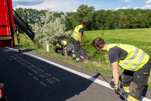 Auffahrt Krems Ost für eine Pkw-Bergung kurz gesperrt