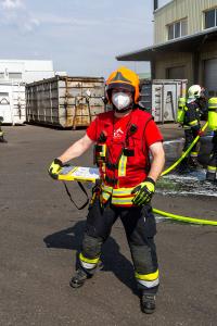 Container in einem Kremser Gewerbebetrieb in Brand geraten