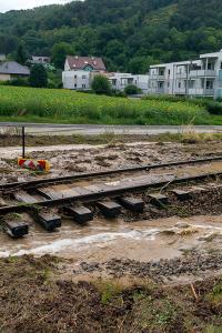 Schweres Unwetter über Göttweig - Mehrere KHD-Züge im Einsatz