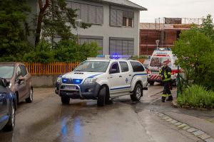 Schweres Unwetter über Göttweig - Mehrere KHD-Züge im Einsatz