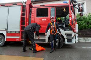 Schweres Unwetter über Göttweig - Mehrere KHD-Züge im Einsatz