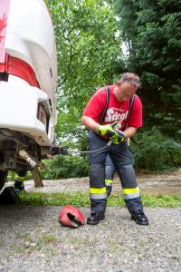 Schweres Unwetter über Göttweig - Mehrere KHD-Züge im Einsatz