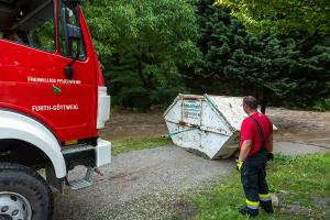 Schweres Unwetter über Göttweig - Mehrere KHD-Züge im Einsatz