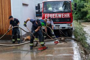 Katastrophenszenario nach Unwettern im Bezirk Krems - 19. Juli 2021