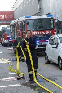 Brand in einer Firma am ehemaligen Eybl-Gelände