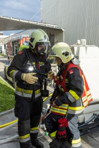 Brand in einer Firma am ehemaligen Eybl-Gelände