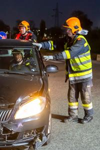 Unfall mit zwei Fahrzeugen in Lerchenfeld