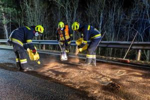 Fahrzeugüberschlag auf der B37 - Lenker verletzt