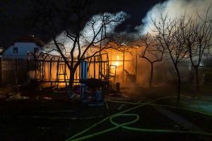 Vollbrand eines Holzschuppen in Rohrendorf