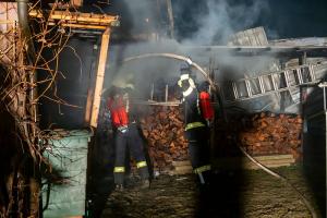 Vollbrand eines Holzschuppen in Rohrendorf