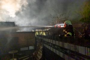 Vollbrand eines Holzschuppen in Rohrendorf