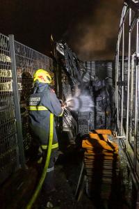 Vollbrand eines Holzschuppen in Rohrendorf