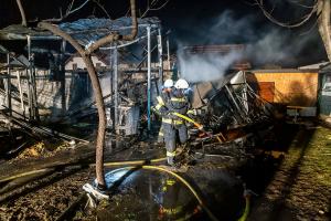 Vollbrand eines Holzschuppen in Rohrendorf