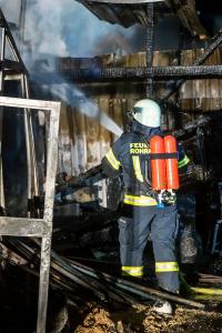 Vollbrand eines Holzschuppen in Rohrendorf