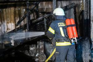 Vollbrand eines Holzschuppen in Rohrendorf