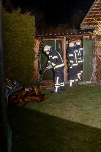 Vollbrand eines Holzschuppen in Rohrendorf