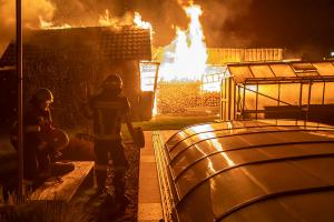 Vollbrand eines Holzschuppen in Rohrendorf