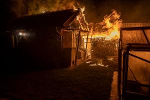 Vollbrand eines Holzschuppen in Rohrendorf