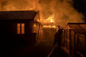 Vollbrand eines Holzschuppen in Rohrendorf