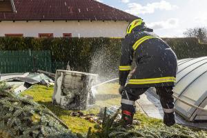 Elektrogerät im Keller in Brand geraten