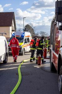 Elektrogerät im Keller in Brand geraten