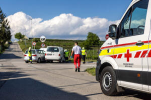 Kreuzungunfall in Gneixendorf - mehrere Verletzte
